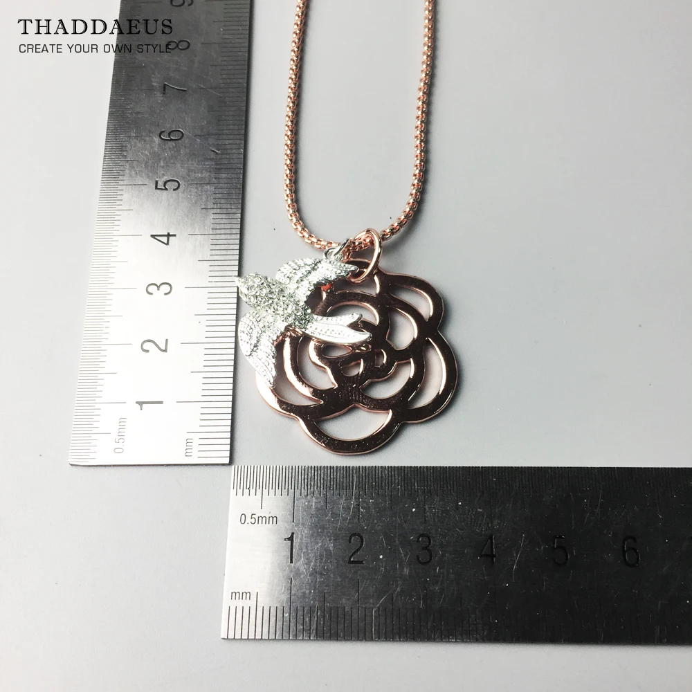 Ожерелье из звеньев Ласточки и розы 2017 новая цепочка модные ювелирные изделия в