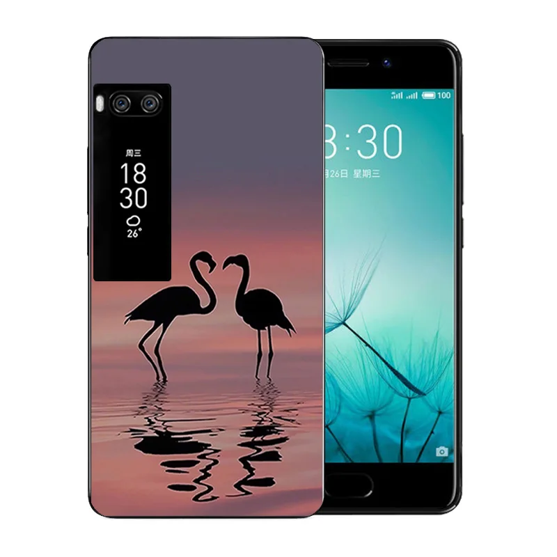 For Meizu pro 7 Phone Case Volcanic Pattern Soft TPU Luxury Silicone Capa Silicon Full Protection Shell |
