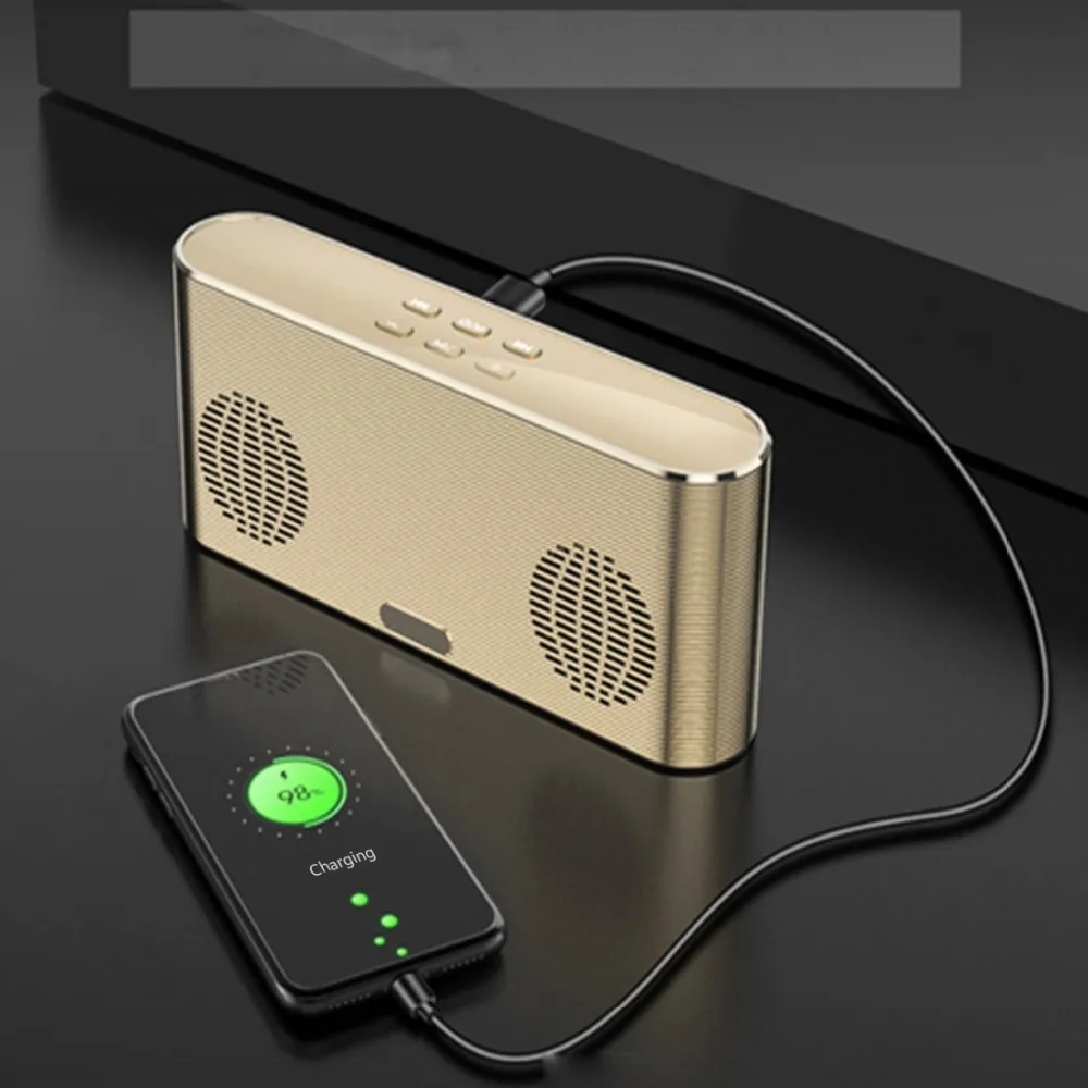 Портативный Bluetooth Динамик 6000 мАч Мощность банк Беспроводной Desktop Super Bass с