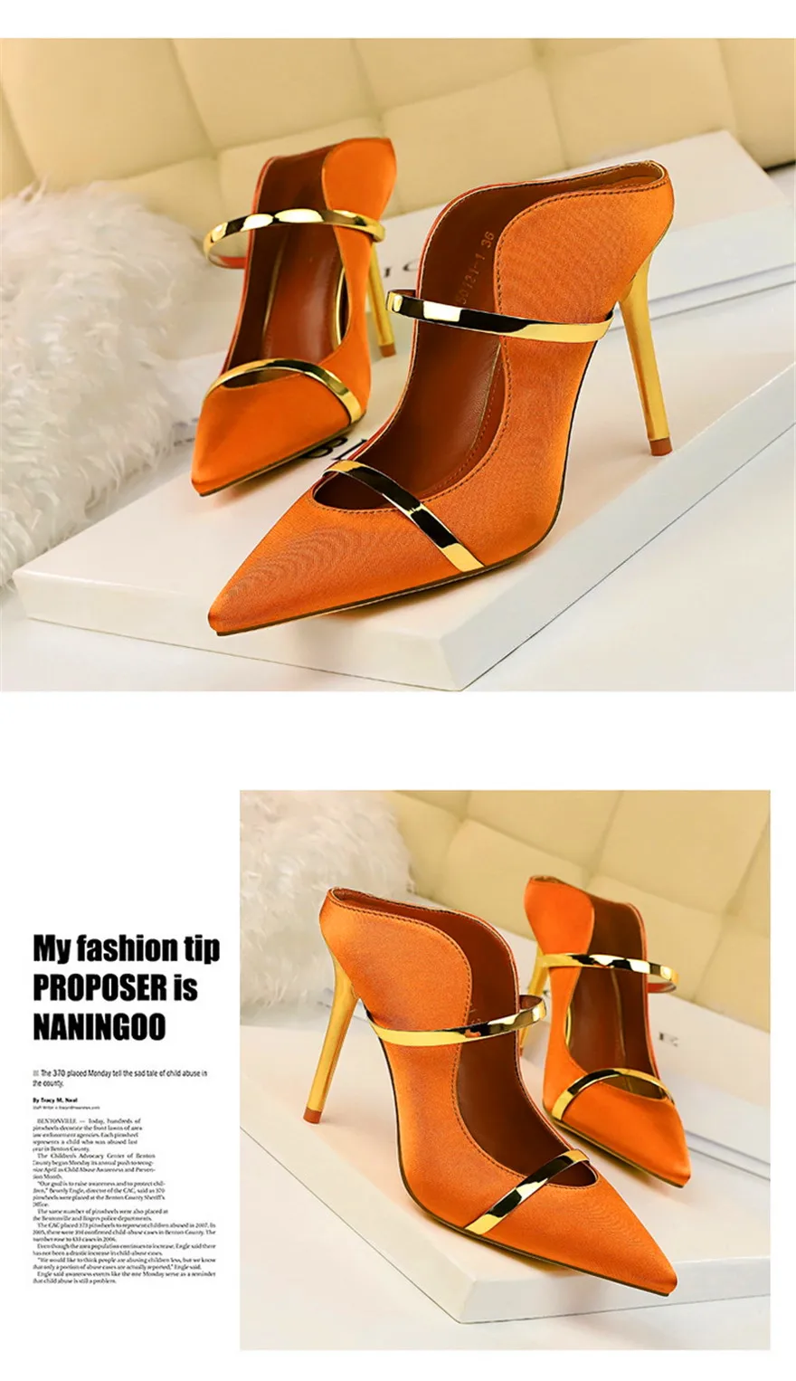 7 Colors Solid Silk Women Slippers Pointed Toe Outdoor Sandals High Heels Woman Sexy Party Show Thin Ladies Shallow Summer Shoes
