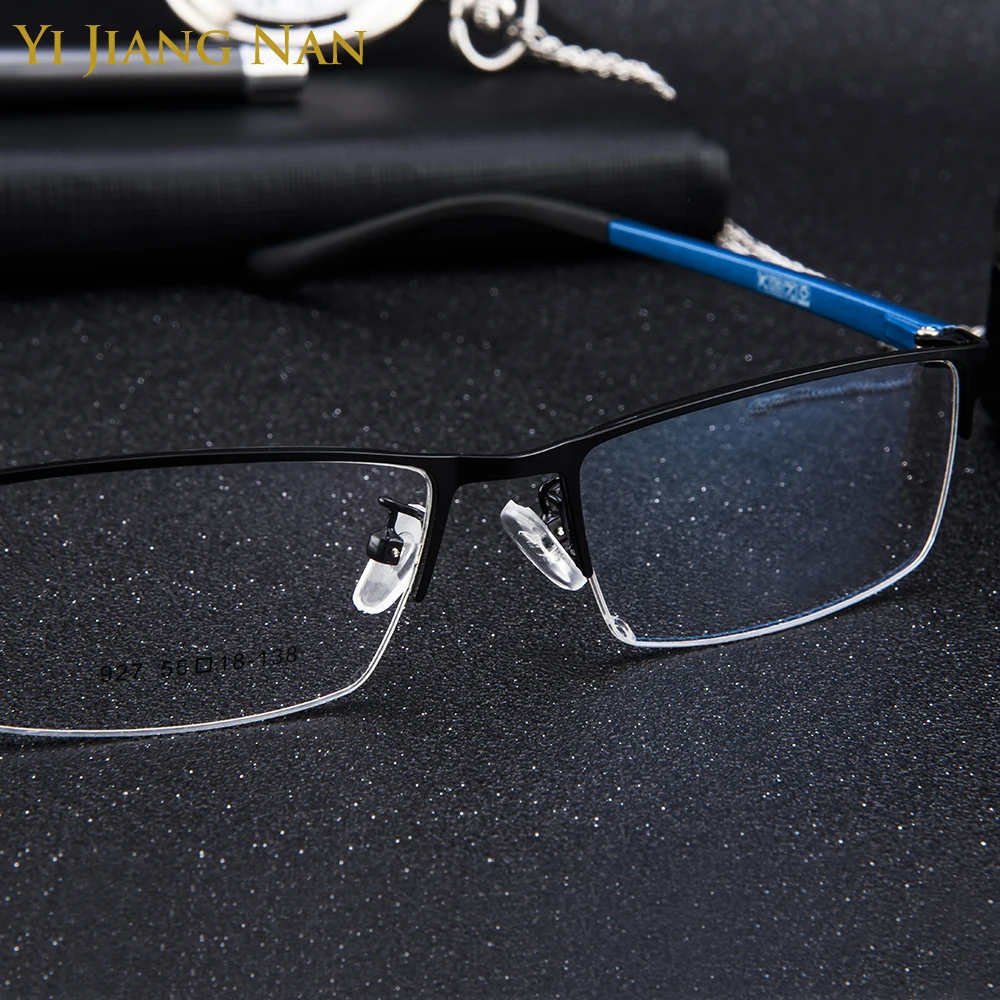 Модные трендовые Полуободковые качественные очки большого размера мужские по - Фото №1