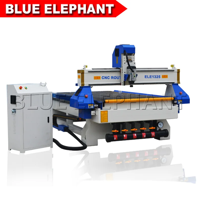 Фрезерный станок с ЧПУ Blue Elephant 4x8 футов 3 осевой гравировальный 3D фрезерный