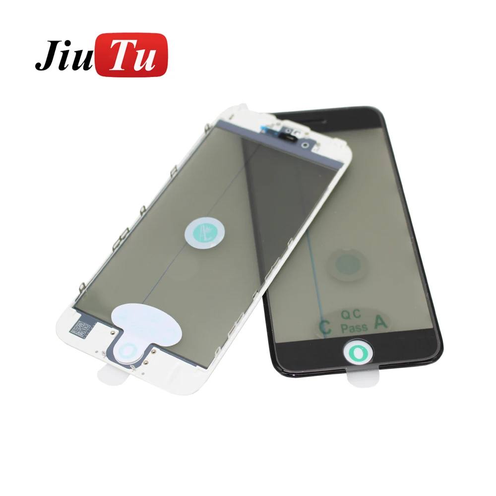 Холодный пресс OEM внешнее стекло со средней рамкой + ОСА поляризатор для iPhone 6/6 S/7