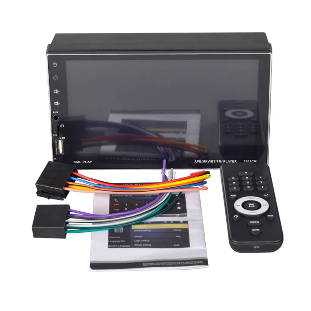 OMESHIN автомобильный MP4 MP5 мультимедийный плеер 2 Din mp5 выдвижной dvd Bluetooth стерео экран