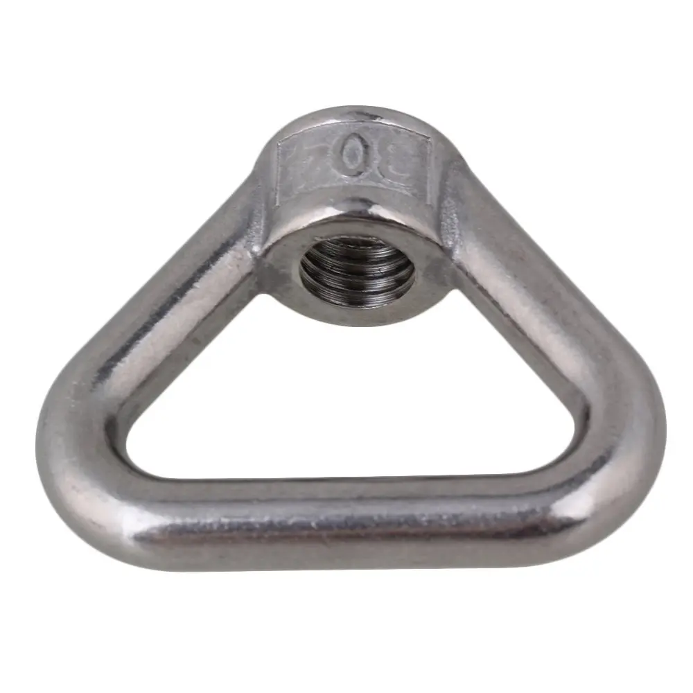 Triangle Shape Silver M14 304 Stainless Steel Eyed Threaded Nuts Lifting Gear Fasteners Eye Bolt Pack of 2 | Обустройство дома