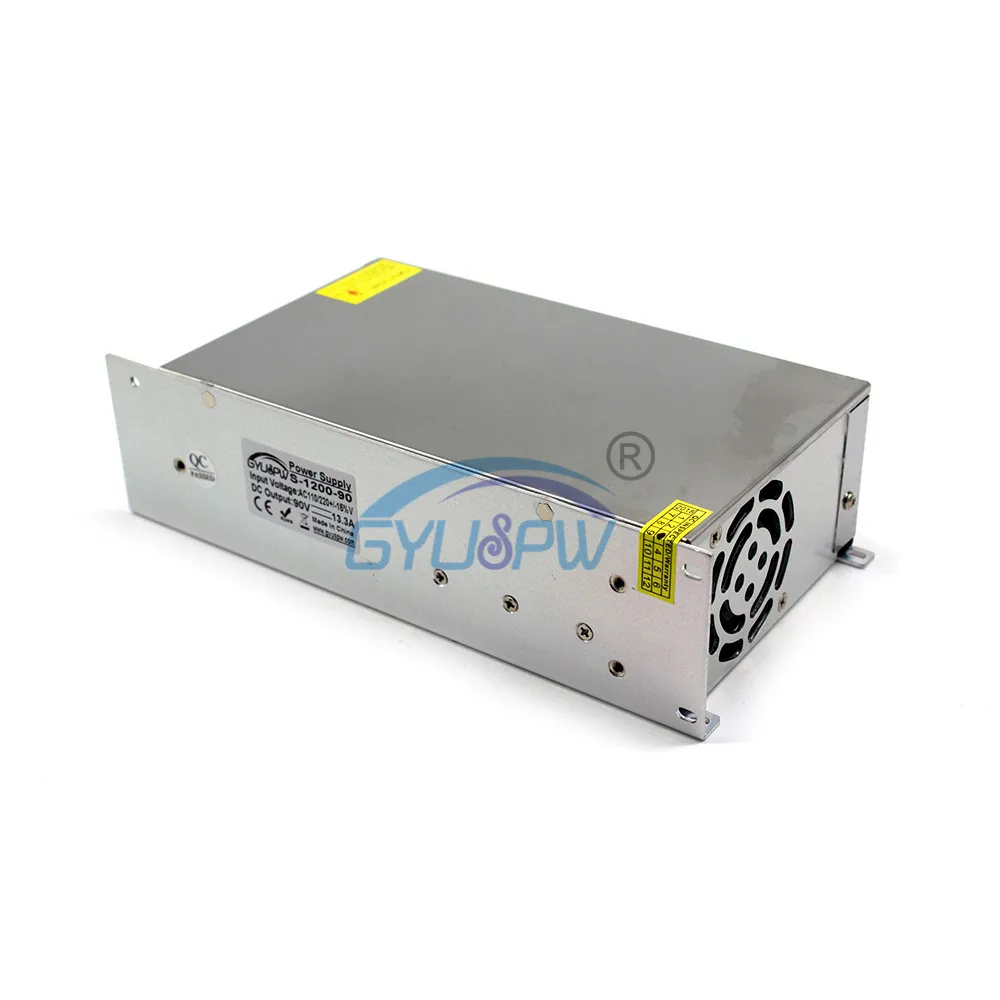 Импульсный источник питания DC 90V 13.3A 1200W Трансформатор источника 220V 110AC DC60V SMPS для