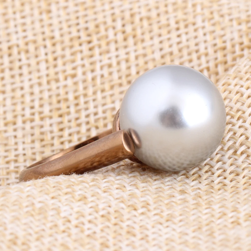 Женское кольцо из нержавеющей стали розовое золото|engagement rings for women|engagement ringrings women