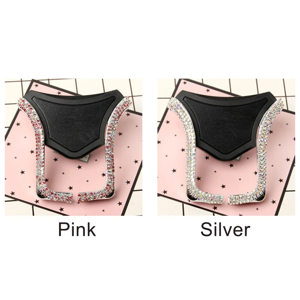 Universal Car U Shape Phone Holder with Bling Crystal Rhinestone Air Vent Mount Clip Cell for iPhone | Автомобили и мотоциклы