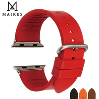rubber strap for apple watch band 44mm 45mm 42 mm sports bracelet 40mm 41mm 38mm series 7 6 se 5 4 3 2 iwatch watchband