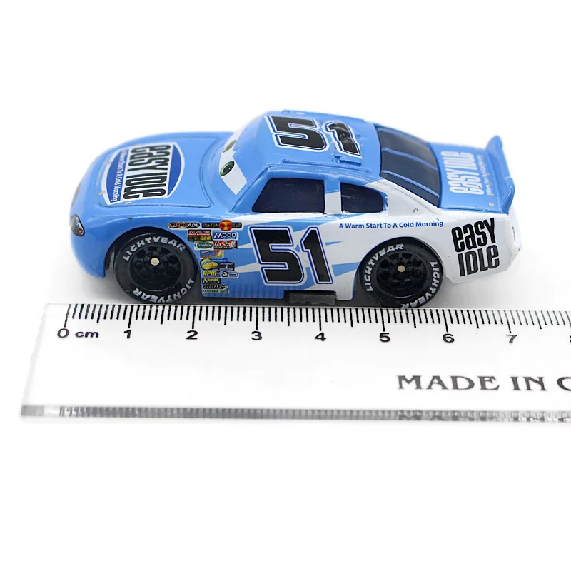 Disney Hot Movie Pixar Cars Lightning Mcqueen Jackson Storm No.51 легкий литой металлический сплав игрушечный