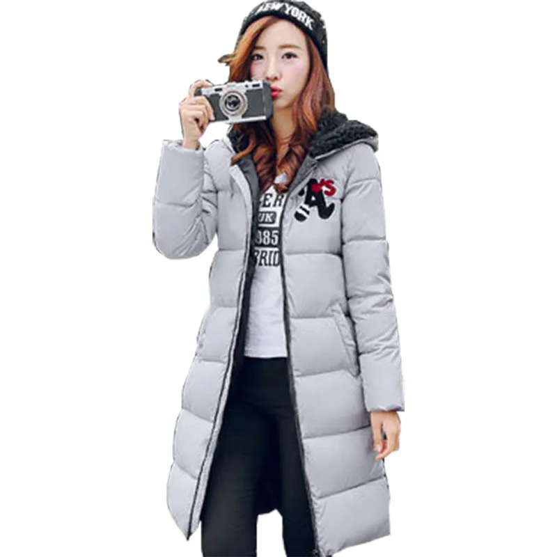 Winter jacket women 2017 new winter long thick coat female Korean fashion casual padded cotton vestidos NZ037 | Женская одежда