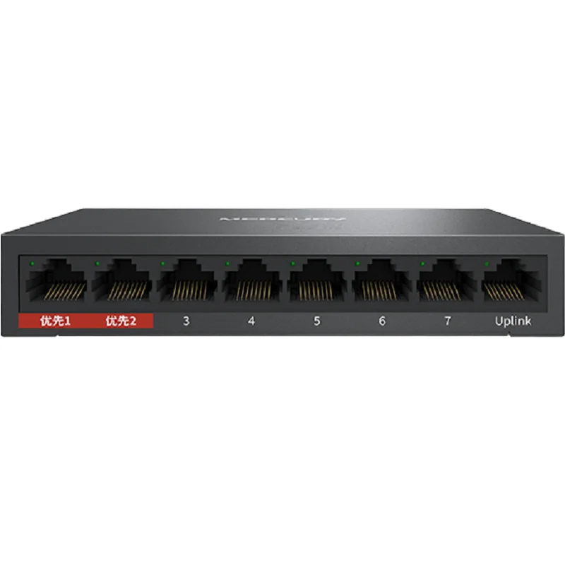 Сетевой коммутатор MCS1108D для камеры видеонаблюдения 8 портов 100 Мбит/с|Сетевые