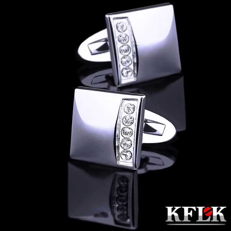 KFLK ювелирные изделия французская рубашка запонки для мужчин бренд Кристалл