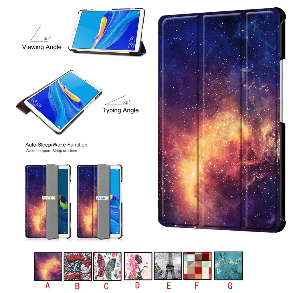 Чехол подставка из искусственной кожи для планшета Huawei M6 8 4 дюйма тонкий защитный