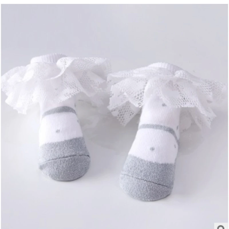 1 пара детские носки для новорожденных девочек теплые Нескользящие хлопковые с