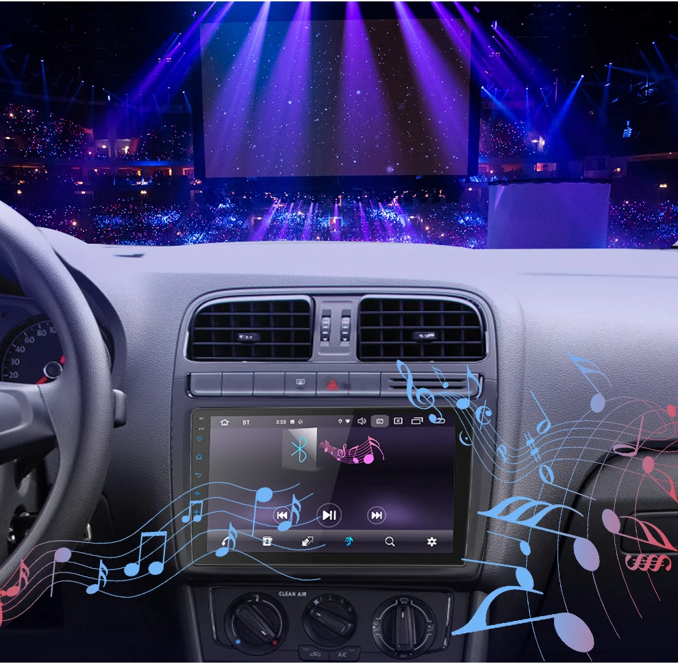 9' Android 9,0 2 din android автомобильное компактное минирадио 2.5D ips экран gps навигация wifi для Ford Focus MP5 Автомобильный плеер Передняя и задняя камера