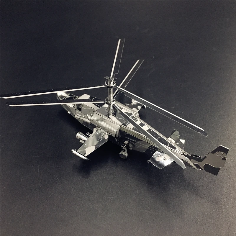MMZ модель NANYUAN 3D металлическая модель комплект KA-50 самолет RAH-66 стелс вертолет в сборе модель DIY 3D лазерная резка модель головоломка игрушки