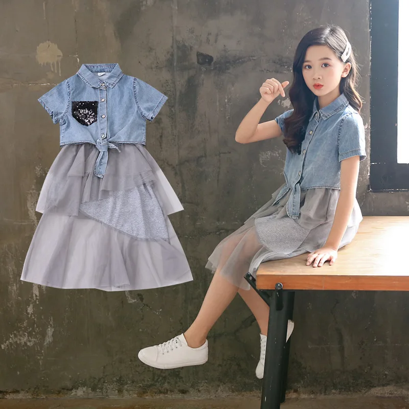 Летняя одежда для девочек Одежда коллекция 2019 года комплект эксклюзивной