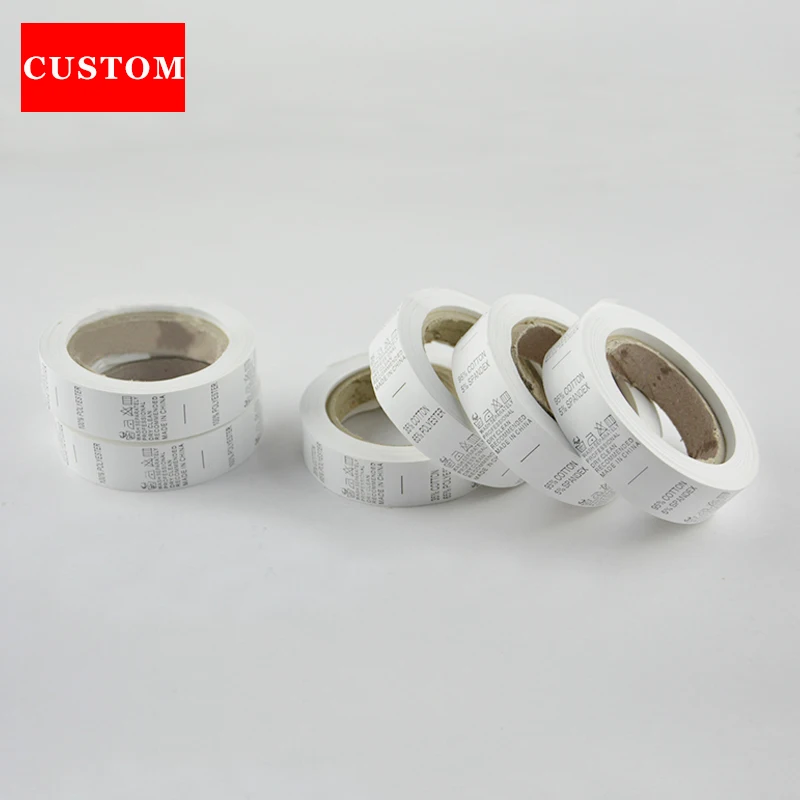 Этикетки с покрытием для одежды этикетки ручной работы принтом|care lable|garment wash