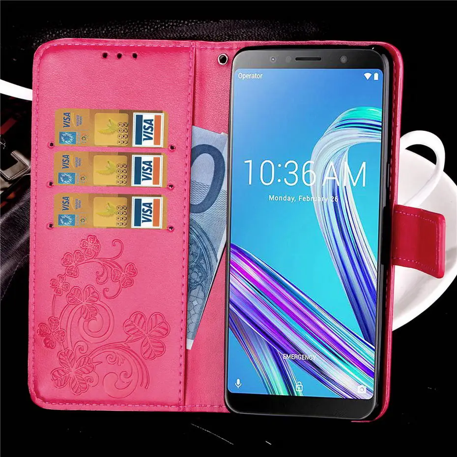 Для Asus Zenfone Max Pro M1 ZB602KL Чехол-книжка 6," чехол для телефона из искусственной кожи для ASUS ZB602KL ZB602 602KL KL X00TD чехол-кошелек