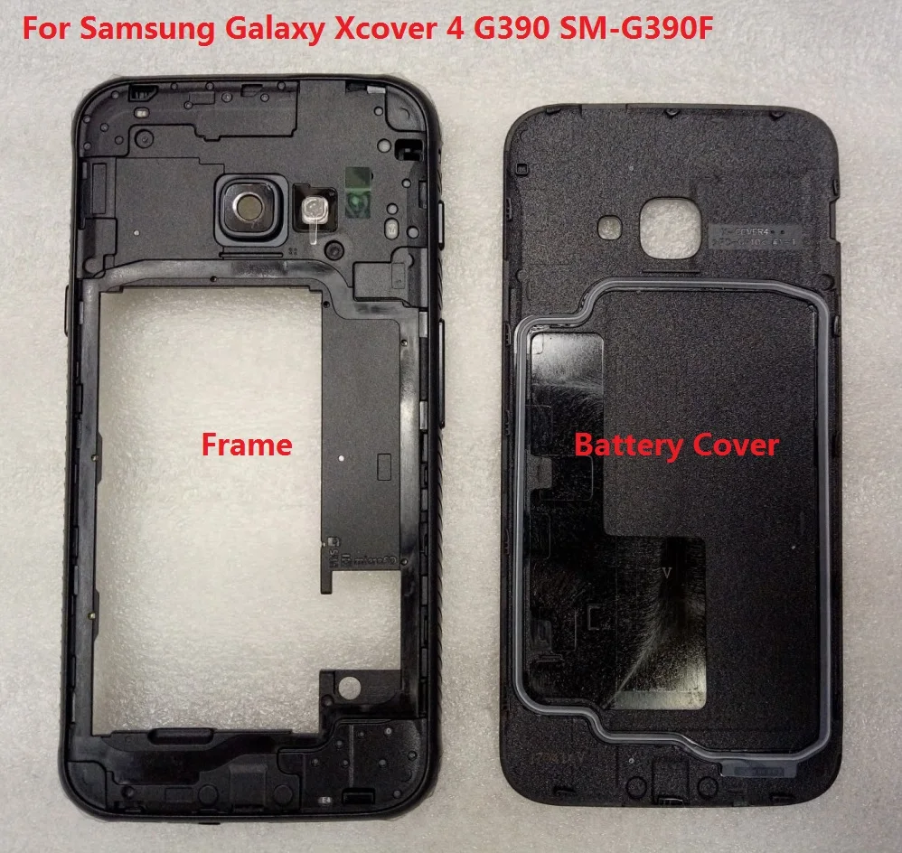 Для Samsung Galaxy Xcover 4 G390 рамка с рамкой и ЖК корпус объектив средней камеры стекло