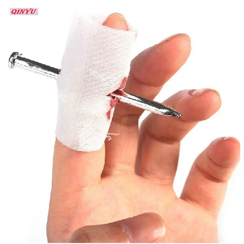 2021 трюк Новинка забавная шутка игрушка поддельные ногти через палец розыгрыш