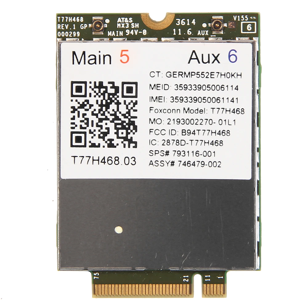 Для HP elitebook 745 840 850 LT4211 Gobi5000 4G LTE/EVDO/HSPA +/GSM/GPRS/EDGE беспроводной WWAN NGFF модуль M.2 карта