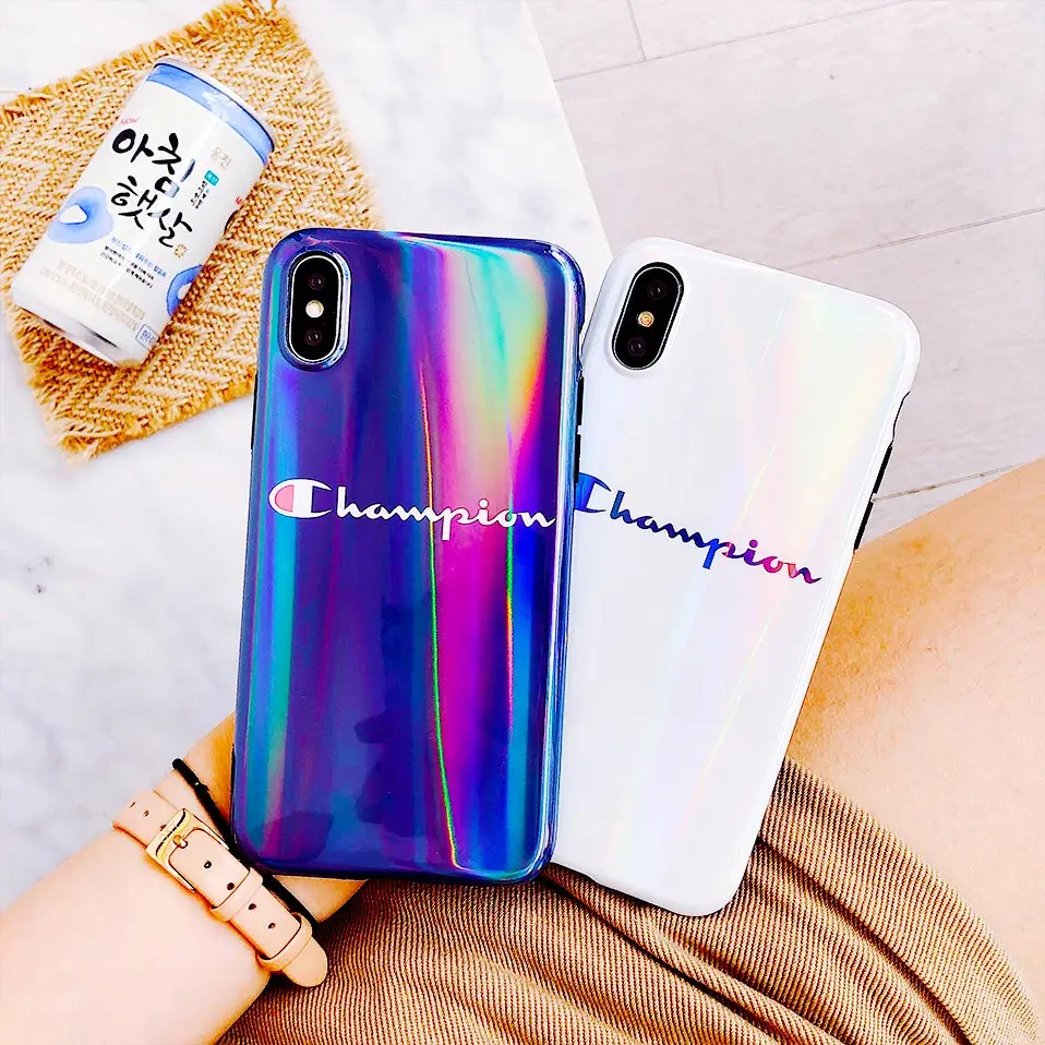 Silicone gradient phone case For iPhone 6 6S 7 8 Plus Drop-proof Back Covers Funda iphone X XR XS MAX |