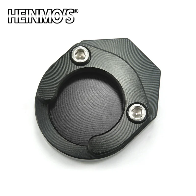 Черный Для Yamaha NVX155 NMAX155 AEROX155 XMAX 250 300 Мотоцикл CNC подножка боковая подставка удлинитель увеличительная пластина - Цвет: Черный