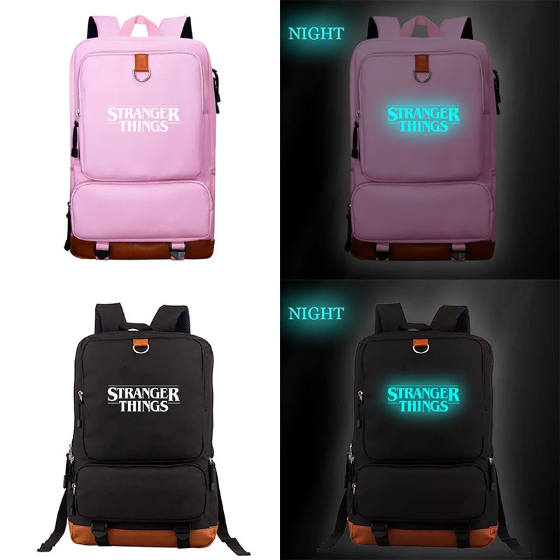 Школьные сумки для девочек подростков Mochila Stranger Things Bolso 19Nxl Plecak Sac A Dos светится в