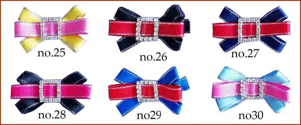 

50 BLESSING Good Girl 2.5" Starlight Hair Bow Clip Accessories Wholesale