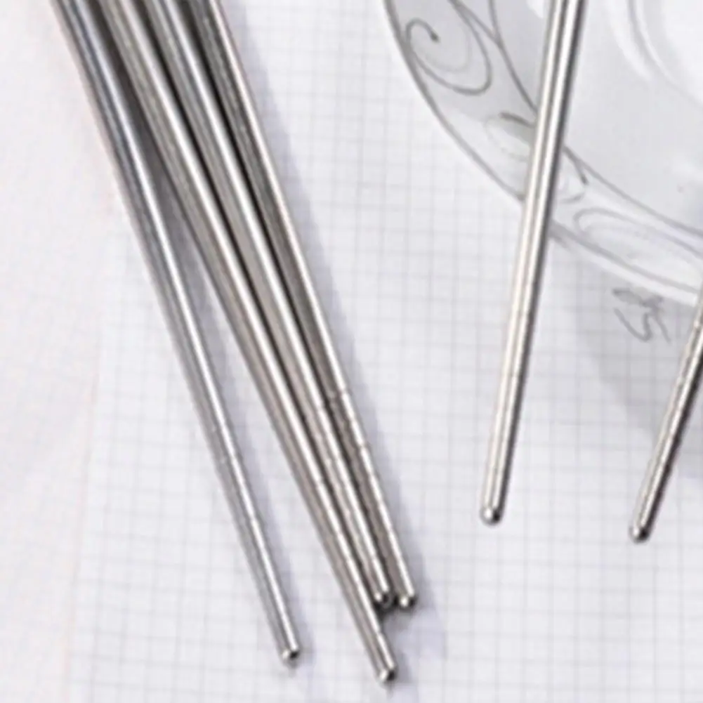 1 шт. палочки для еды в китайском стиле из нержавеющей стали с розничной коробкой