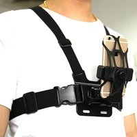 adjustable phone clip holder with gopro chest belt head strap for iphone samsung huawei xiaomi smartphone for outdoor sports