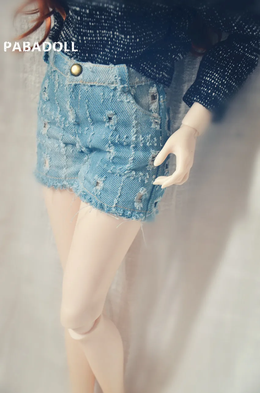 

Fashion Holes Jeans Shorts Pants For BJD Doll 1/3 SD16 Doll Clothes CWB31a
