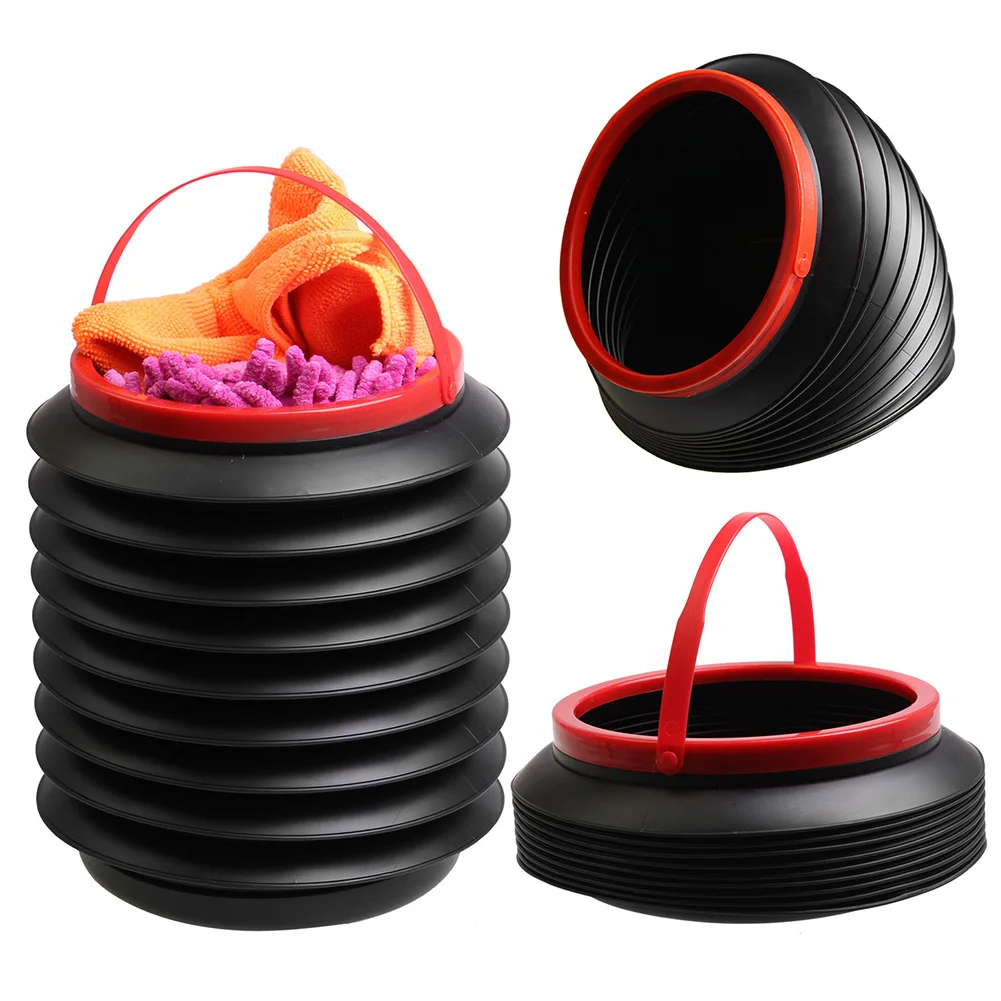 Автомобильная мусорная корзина для автомобиля Складная сбора барабанов 4L