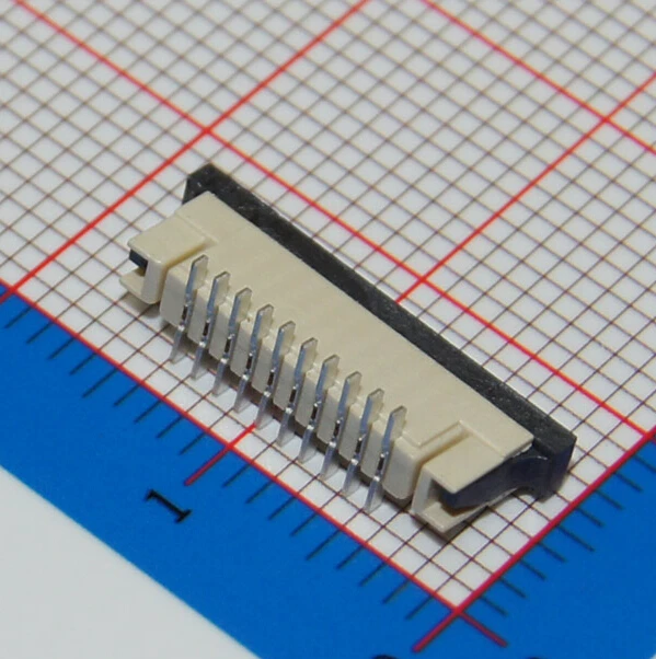 10Pcs Flexible Flat Cable Connector Vertical Type 1.0mm 10P FFC FPC Socket 1mm Pitch 10Pin | Обустройство дома