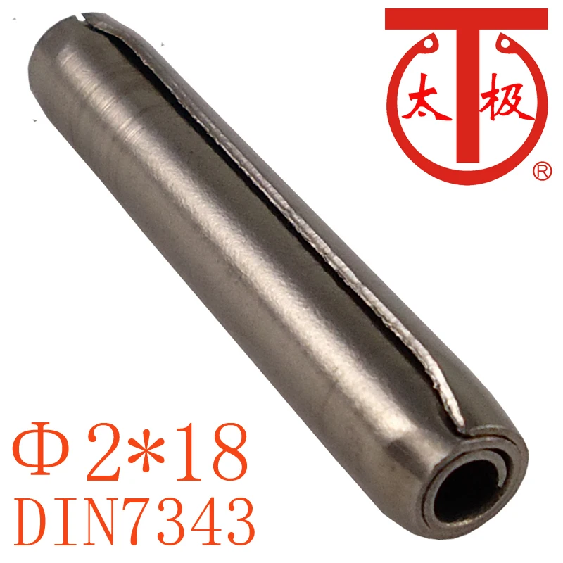 (2*18) DIN7343/ISO8750 спиральный пружинный штырь (спиральный штырь) 100 шт./лот |