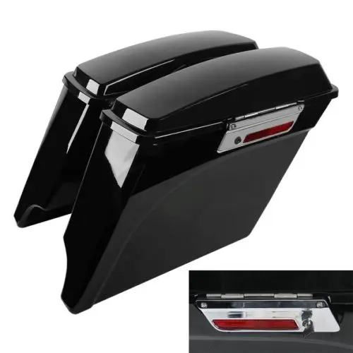Мотоциклетные ярко черные удлиненные жесткие сиденья 5 дюймов для Harley Touring Road King