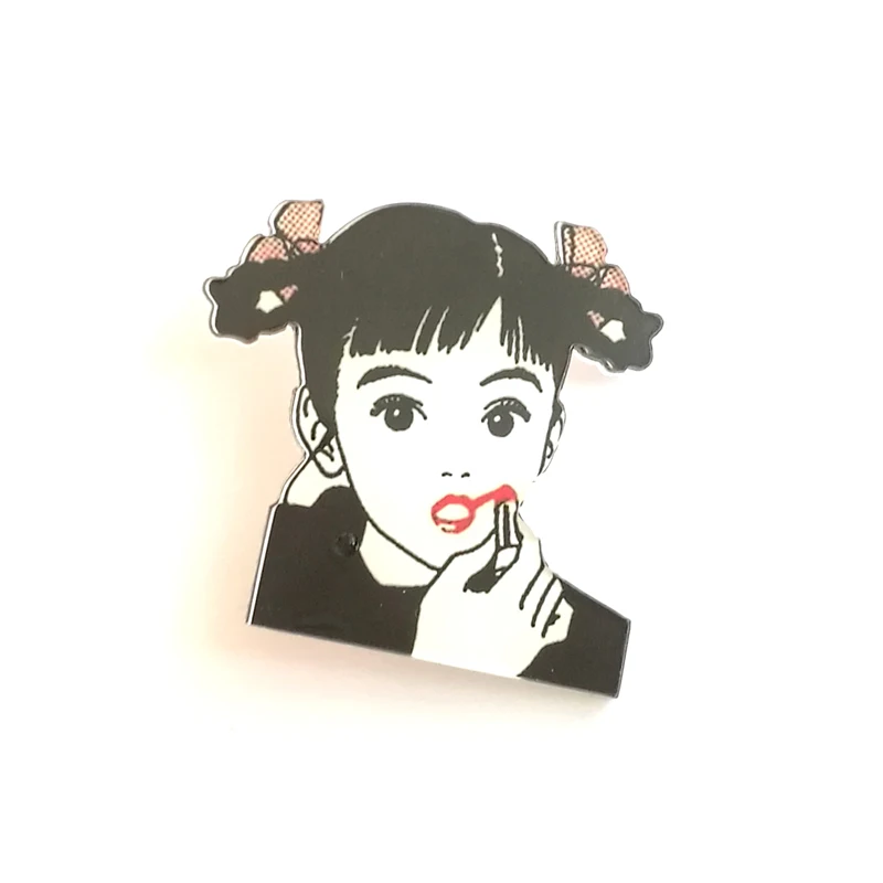 1 шт. значки с героями мультфильмов для одежды Kawaii персонажи акриловые бейджи на
