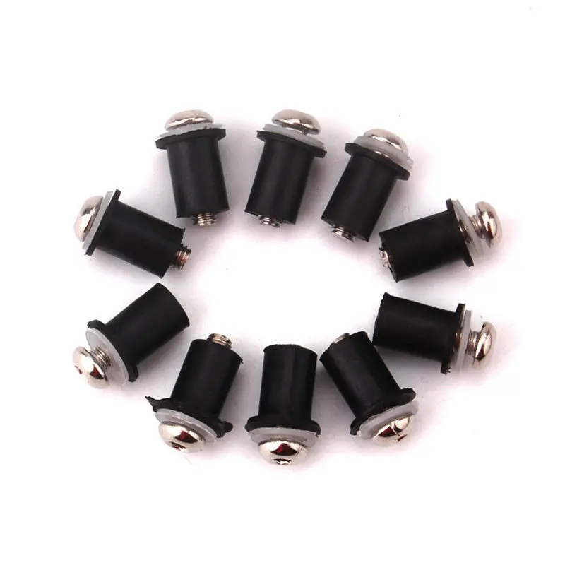 10 шт./компл. алюминиевые болты для лобового стекла мотоцикла M5 гайки винты крепеж