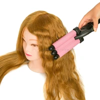 high quality 100 natural human hair training mannequin head cosmetology hairdressing mannequin heads makeup with long hair