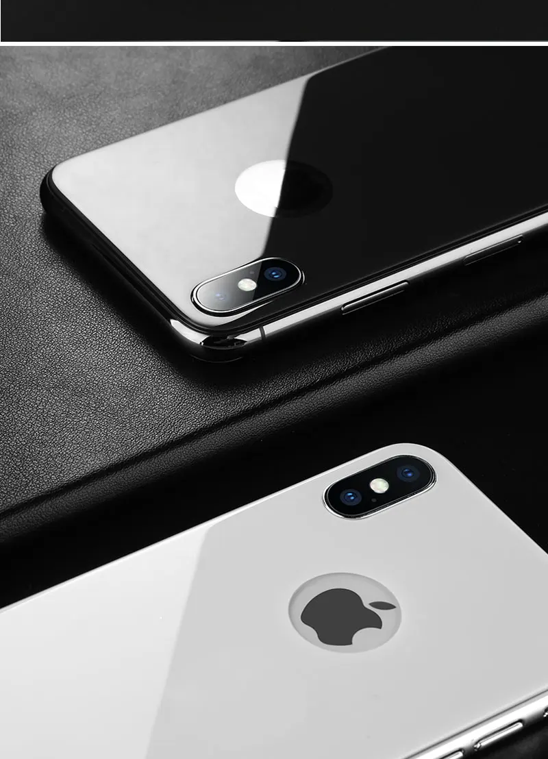 9H полное покрытие защитная задняя пленка стекло для iPhone XS XR защита экрана на задней панели для iPhone 8 7 Plus xsmax закаленное стекло