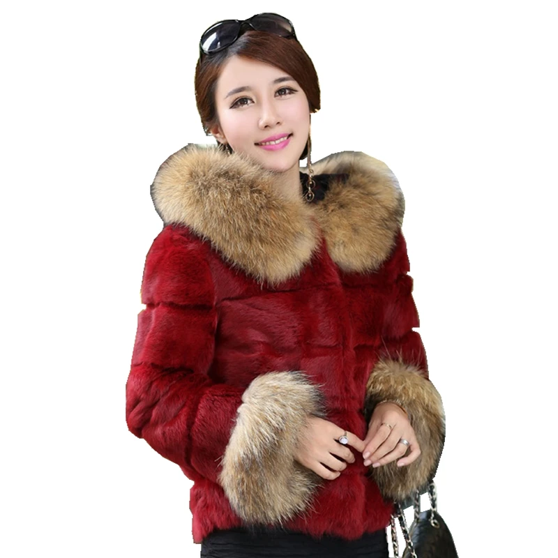 Женская осенне-зимняя Подлинная женская короткая верхняя одежда с бриллиантами