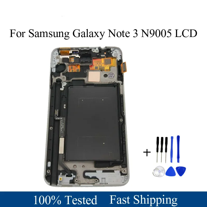 Для samsung Galaxy Note 3 N9005 ЖК-дисплей Дисплей Frame Сенсорный экран планшета Ассамблеи