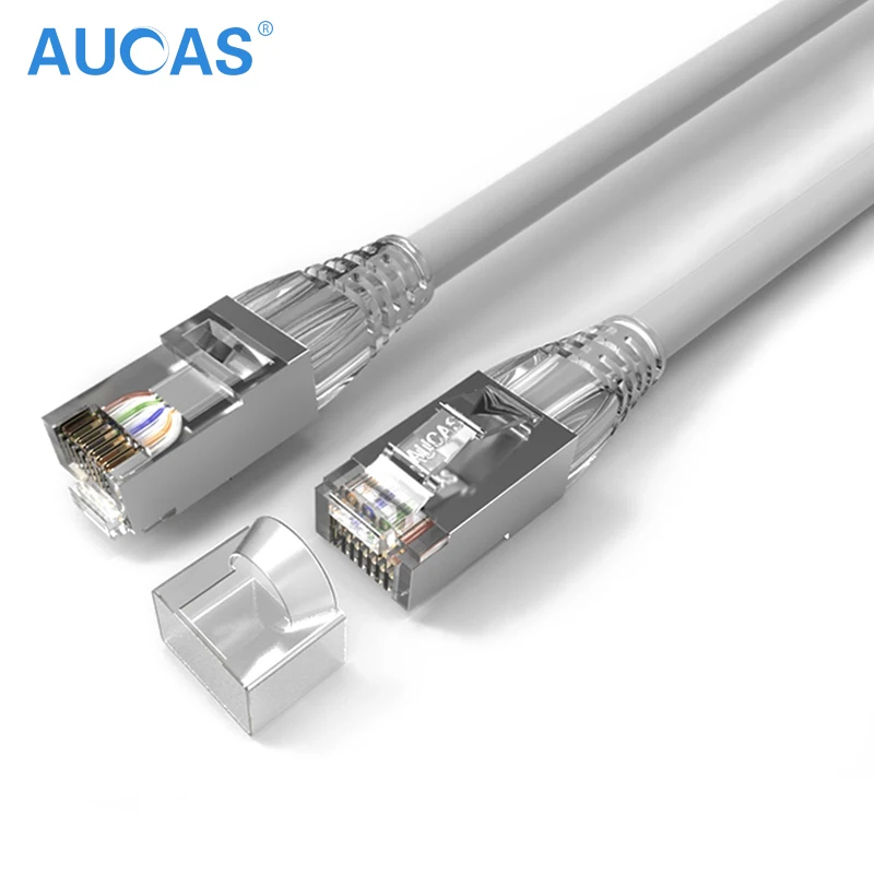 AUCAS (3 шт./упак.) 1m 2m 3m 5m Gigabit CAT6 FTP соединительный кабель шнур RJ45 экранированный