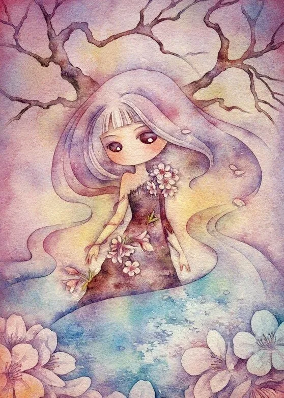 Evershine Diamond Embroidery Fairy Full Square Rhinestones Diamond Paining Cross Stitch Beautiful Girl Picture Of Rhinestones - Цвет: V7299