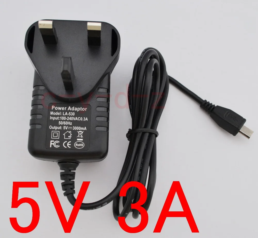 1 шт. 5В 3A Micro USB зарядное устройство адаптер питания для четырехъядерный