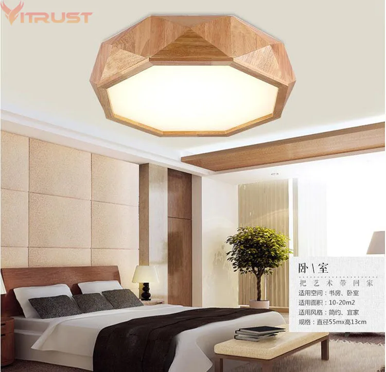 Современные деревянные потолочные светильники Vitrust скандинавские для дома