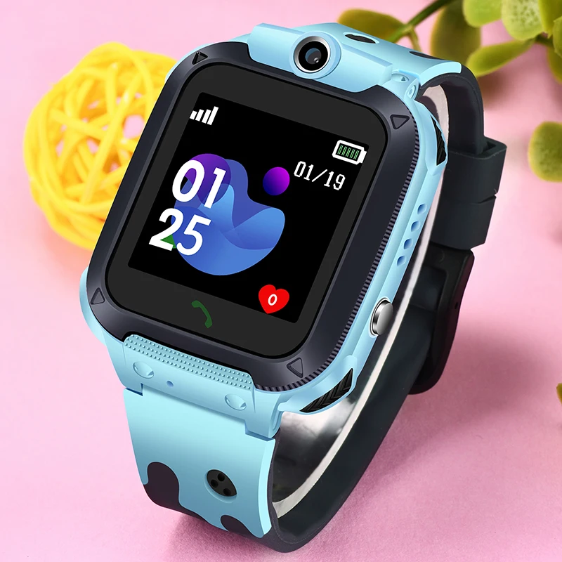 2019 New Smart watch LBS Kid SmartWatches Phone Camera Touch Screen Baby Watch for Children SOS Call Location Finder Locator+Box |