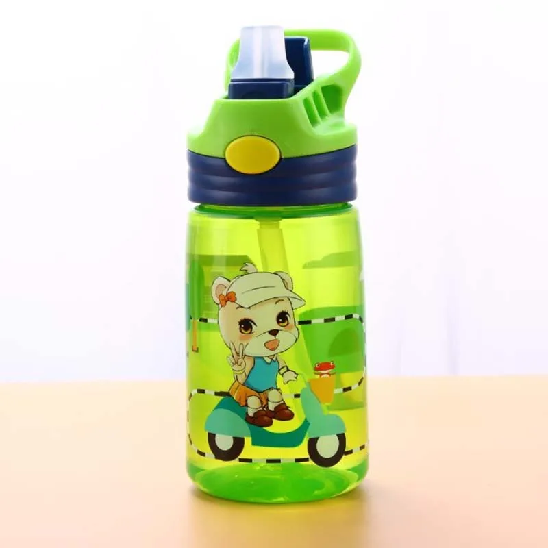 Детская бутылка для воды Joy Kids милые бутылки без БФА Детские с соломинкой и ручкой